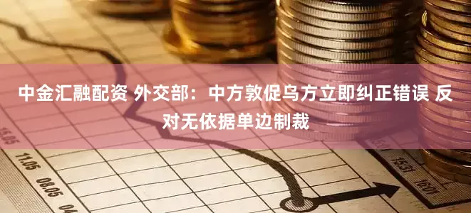 中金汇融配资 外交部：中方敦促乌方立即纠正错误 反对无依据单边制裁