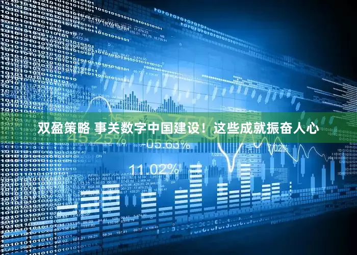 双盈策略 事关数字中国建设！这些成就振奋人心