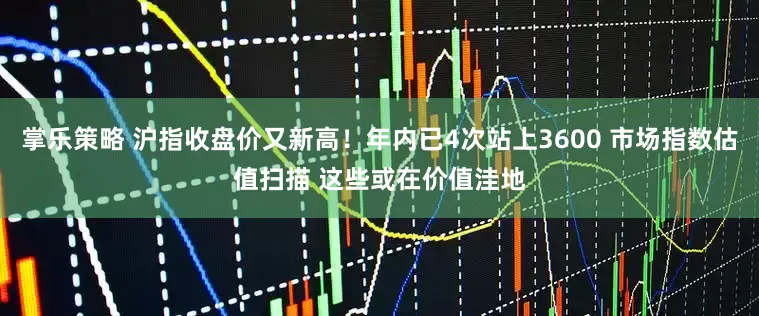 掌乐策略 沪指收盘价又新高！年内已4次站上3600 市场指数估值扫描 这些或在价值洼地
