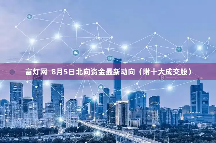 富灯网  8月5日北向资金最新动向（附十大成交股）
