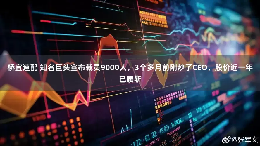 桥宜速配 知名巨头宣布裁员9000人，3个多月前刚炒了CEO，股价近一年已腰斩