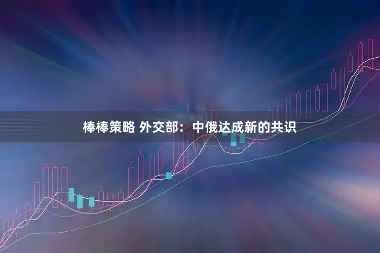 棒棒策略 外交部：中俄达成新的共识