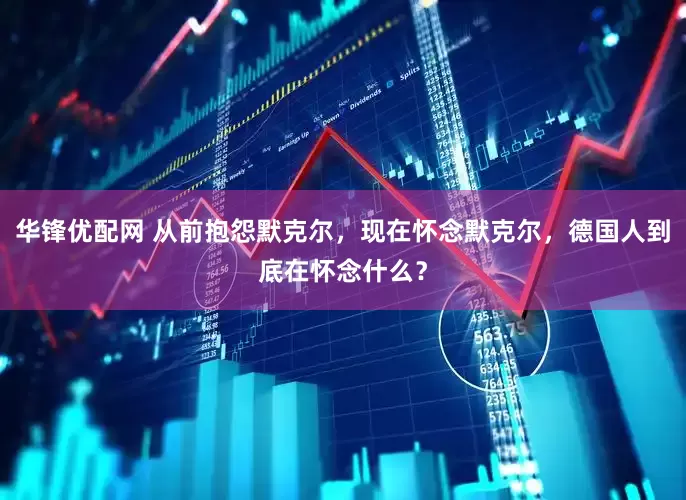 华锋优配网 从前抱怨默克尔，现在怀念默克尔，德国人到底在怀念什么？